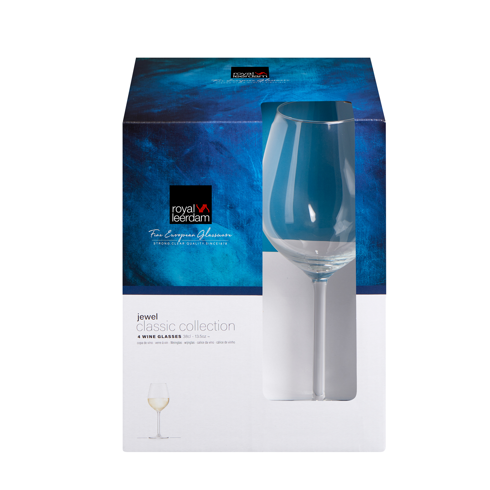 Set de Copas Para Vino Blanco x4 Unid. Jewel 388 Ml