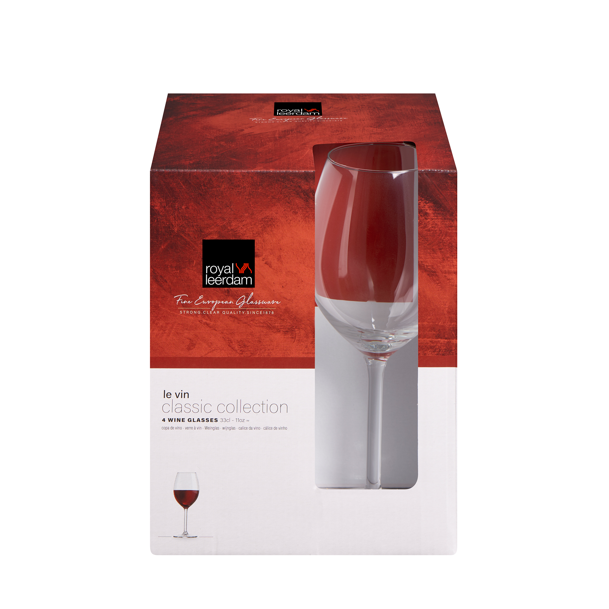 Set de Copas Para Vino x4 Unid. Le Vin 330 Ml