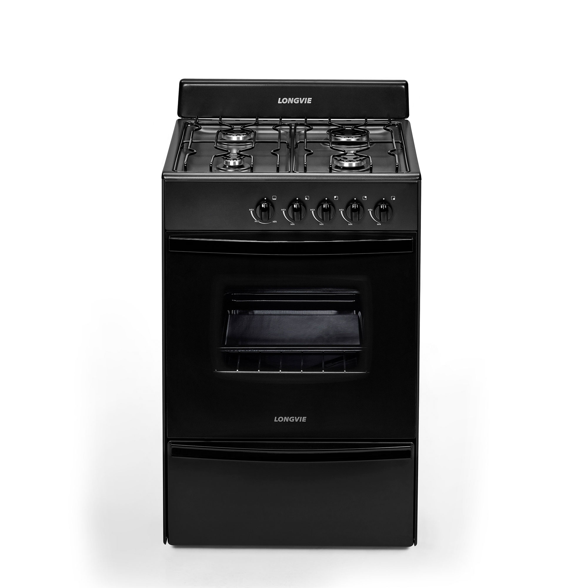 Cocina Longvie Multigas 56 Cm 12231 G Negro