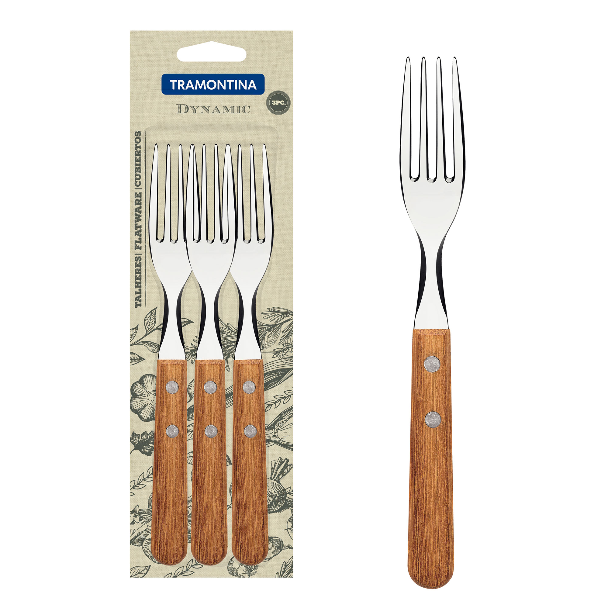 Juego de Tenedores Tramontina Dynamic 3 Piezas