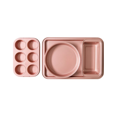 Set 4 Moldes Classic Antiadherente Ilko Rose