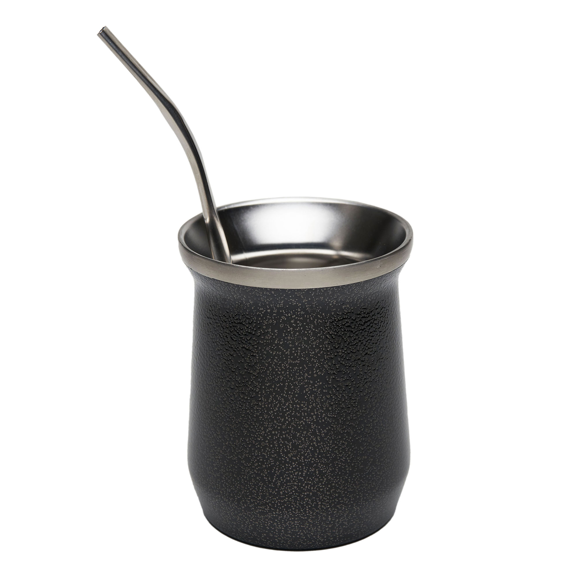 Mate Origen con Bombilla Color Negro