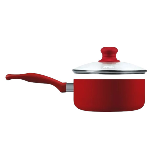 Cacerola Pyrex Fuego Mango Rojo