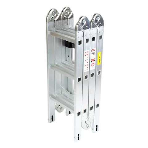 Escalera de Aluminio Artículada 4x3 12 Escalones