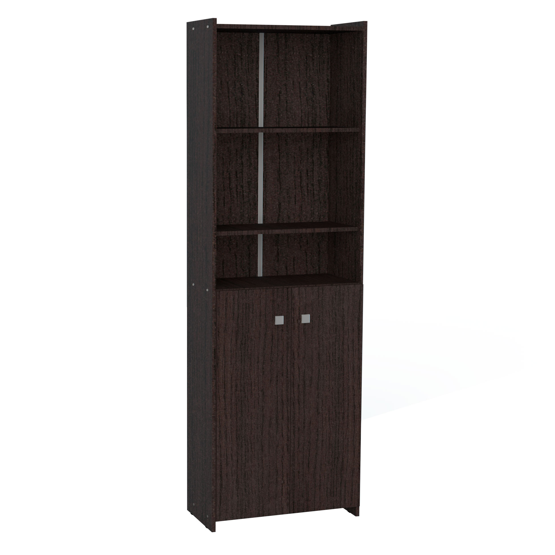 Biblioteca Muebles Orlandi 2 Puertas Wengue