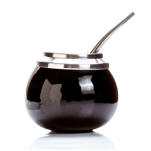 Mate Cimarrón con Bombilla Color Negro