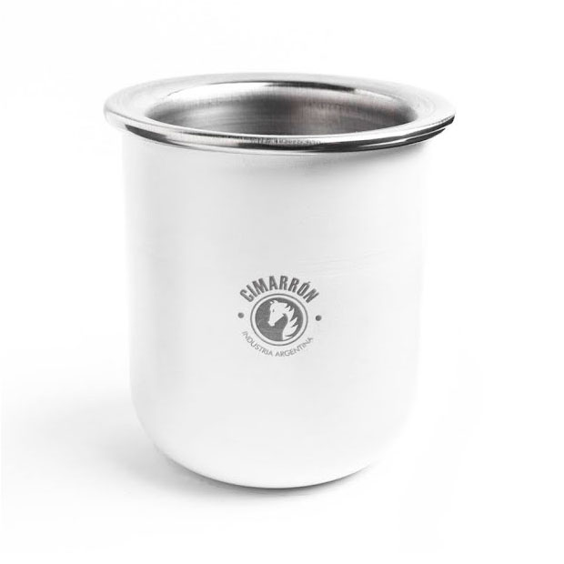 Mate Cimarrón con Bombilla Color Blanco