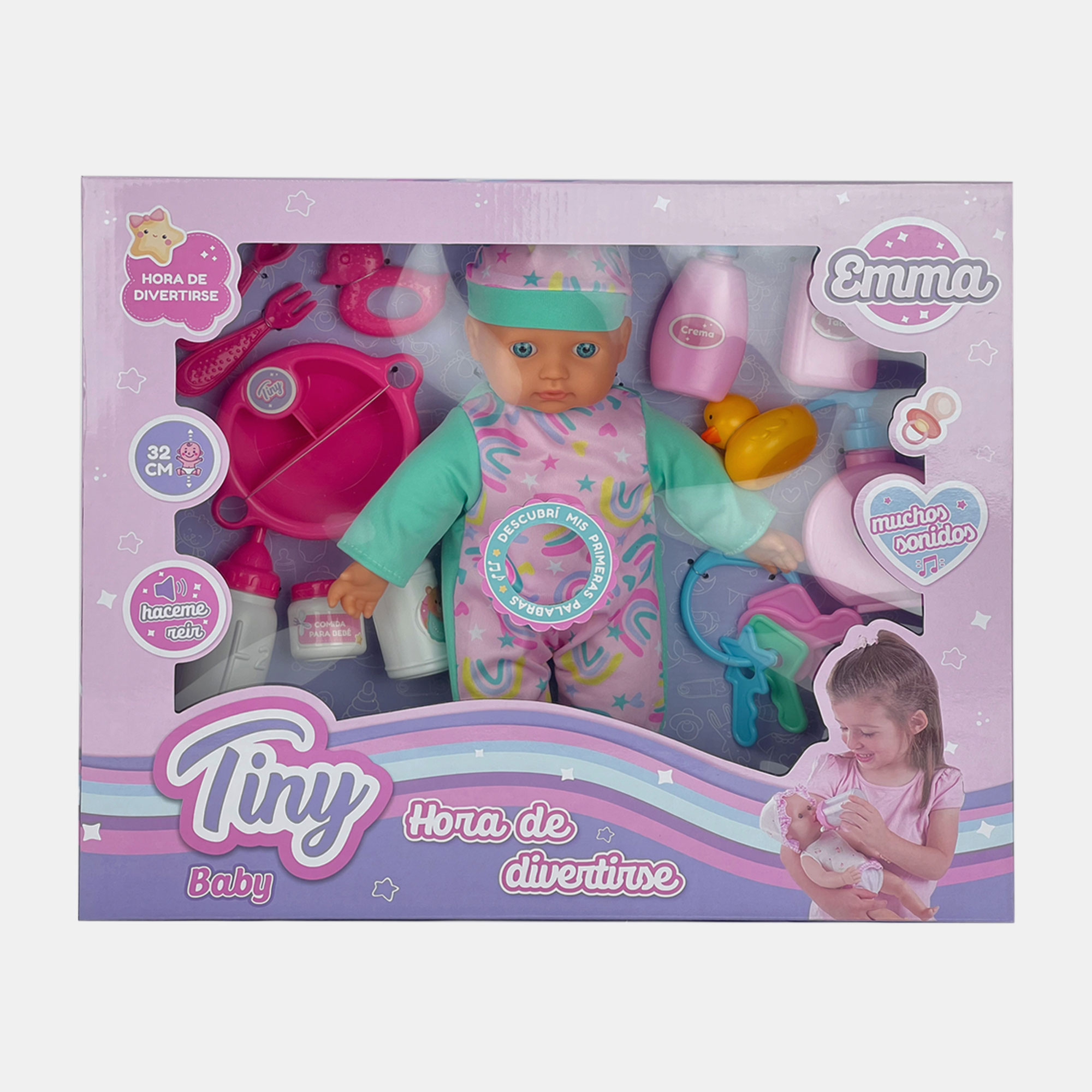 Bebote Tiny Con 12 Accesorios Y Sonido