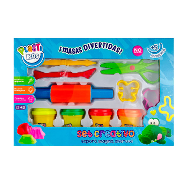 Super Masas Para Modelar Con Accesorios 32x22x6 cm