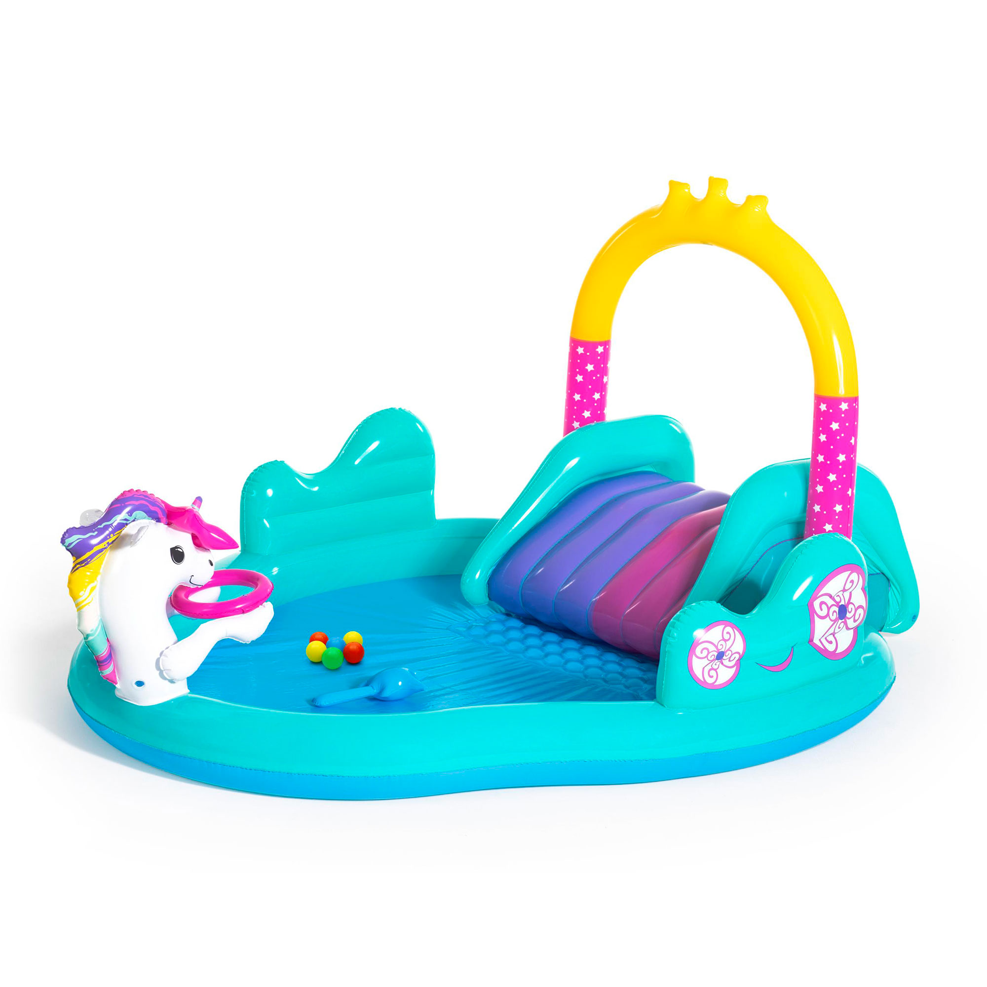 Inflable Infantil 220 Litros Juegos Unicornio 274x198x137