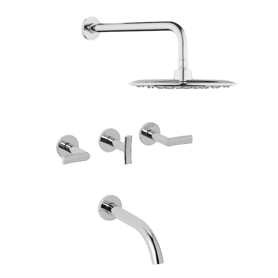 Grifería Ducha De Embutir Cierre Cerámico Transferencia Piazza Mind