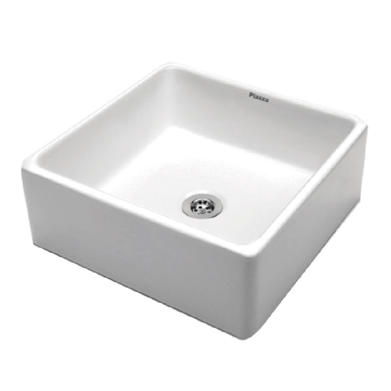 Bacha De Apoyo Cuadrada Piazza 38x38x13 cm