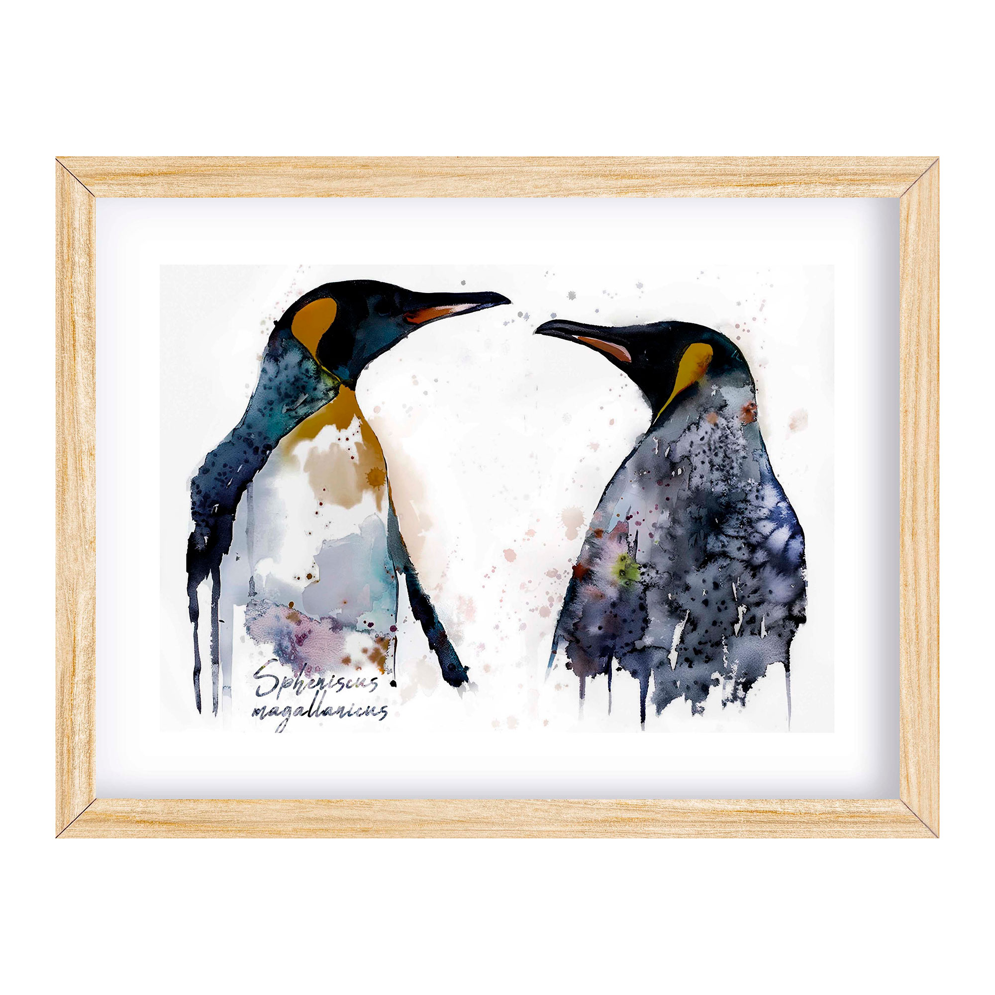 Cuadro Pingüinos 20x30 cm