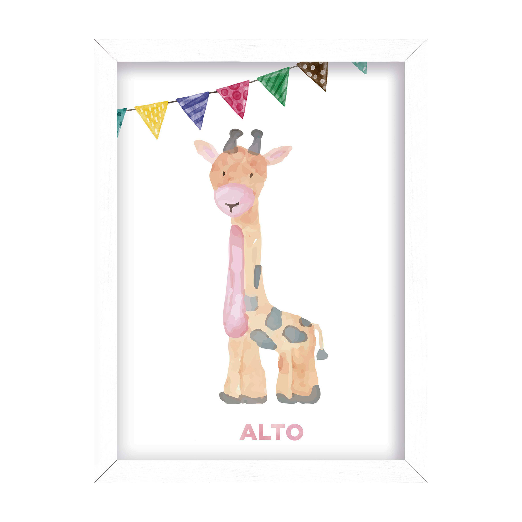 Cuadro Infantil Jirafa 20x30 cm