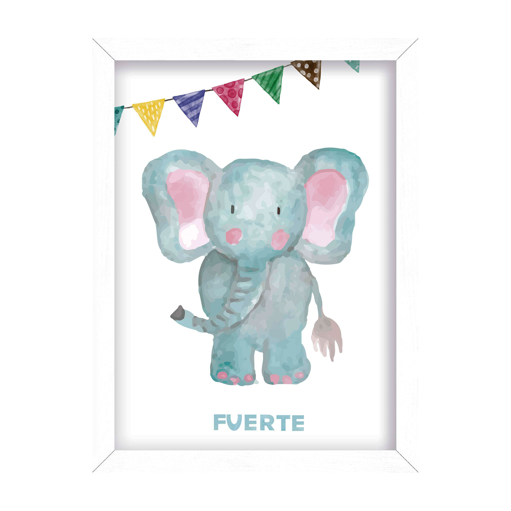 Cuadro Infantil Elefante 20x30 cm