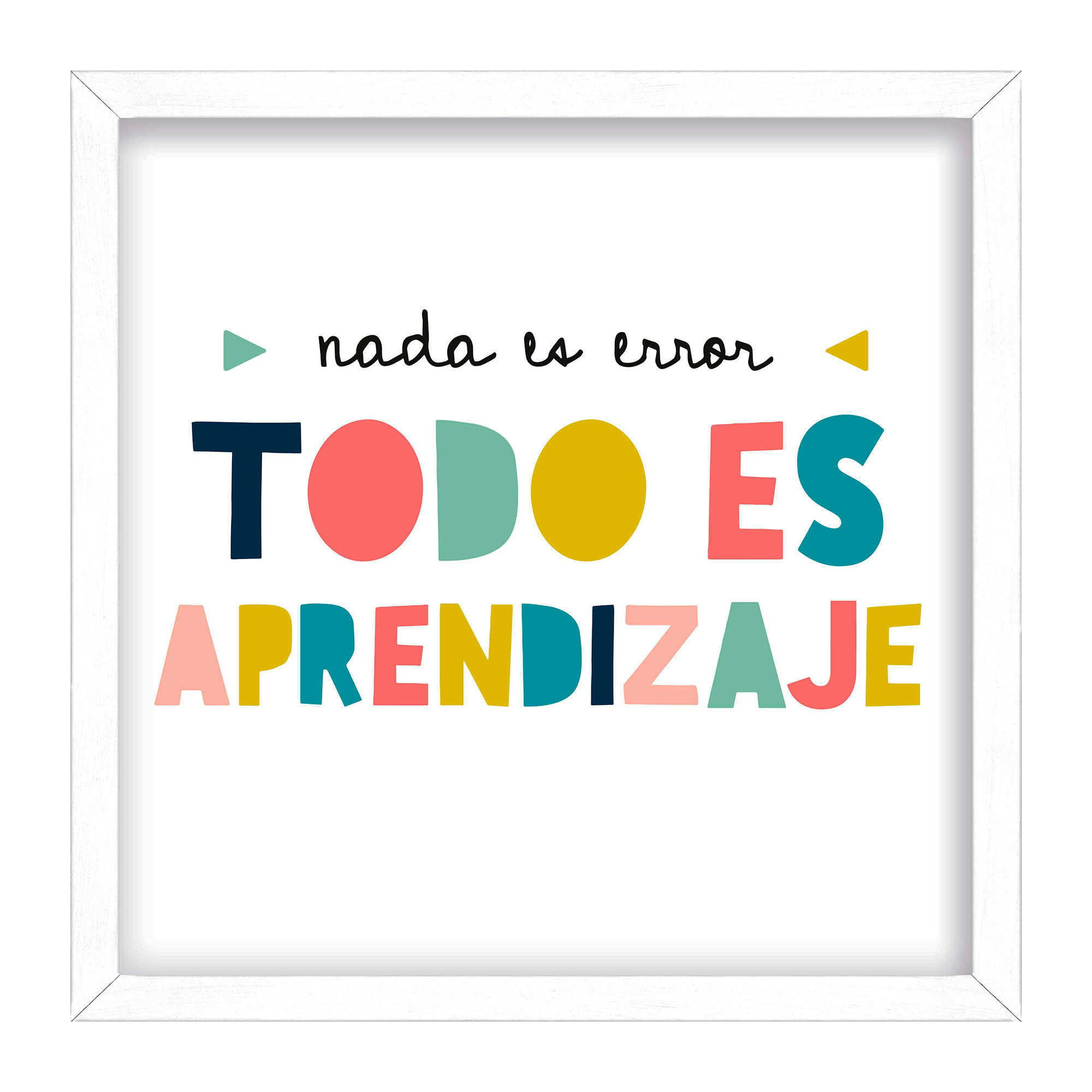 Cuadro Infantil Aprendizaje 30x30 cm