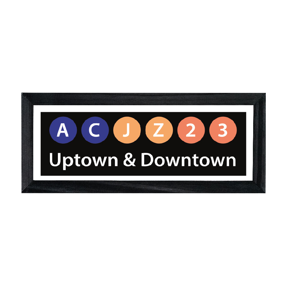 Cuadro Uptown & Downtown 10x30 cm