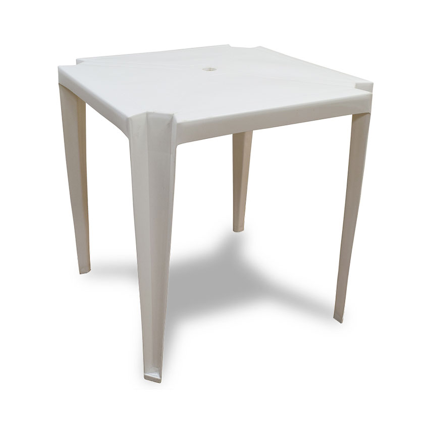 Mesa de Plástico Gemplast Blanca 70x70cm