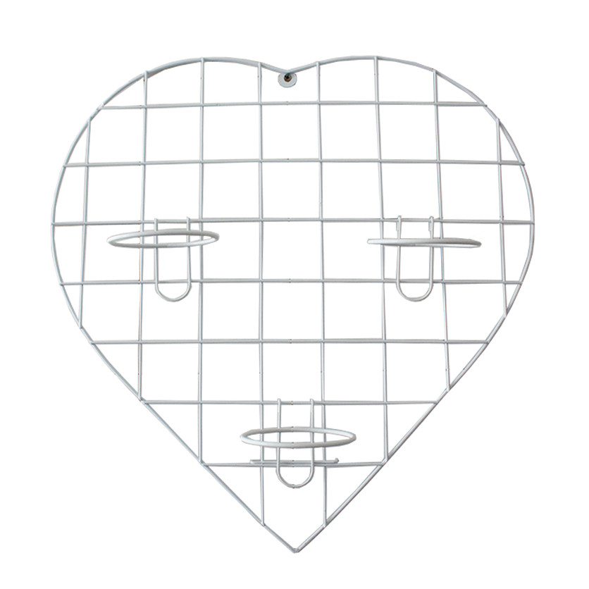 Portamacetas Corazón Blanco