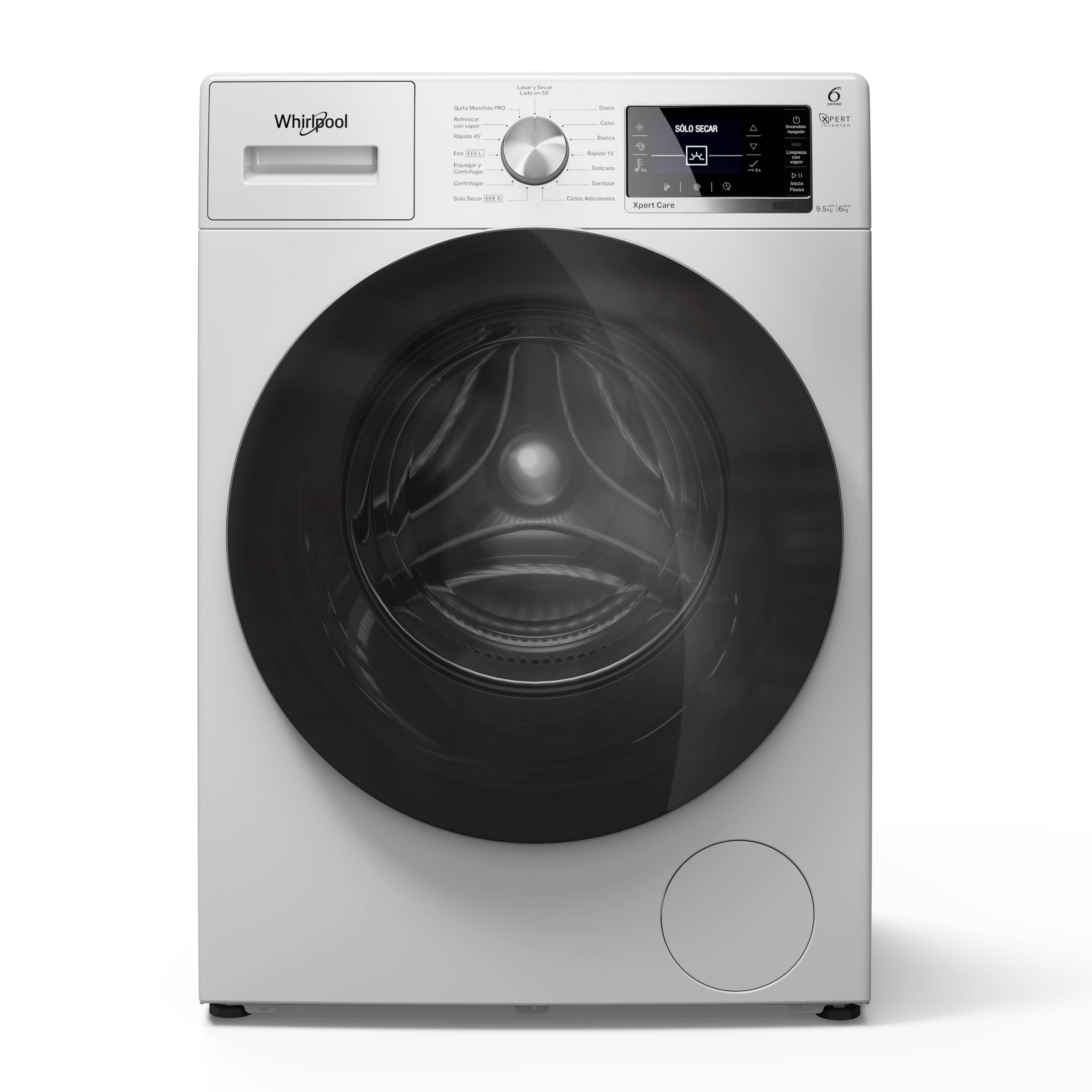 Lavasecarropas Whirlpool Carga Frontal 9,5/6 Kg WNC95ABDNA