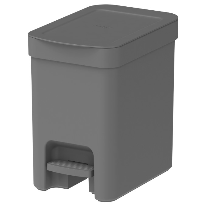 Cesto de Residuos OU Trium 6 Lts Gris