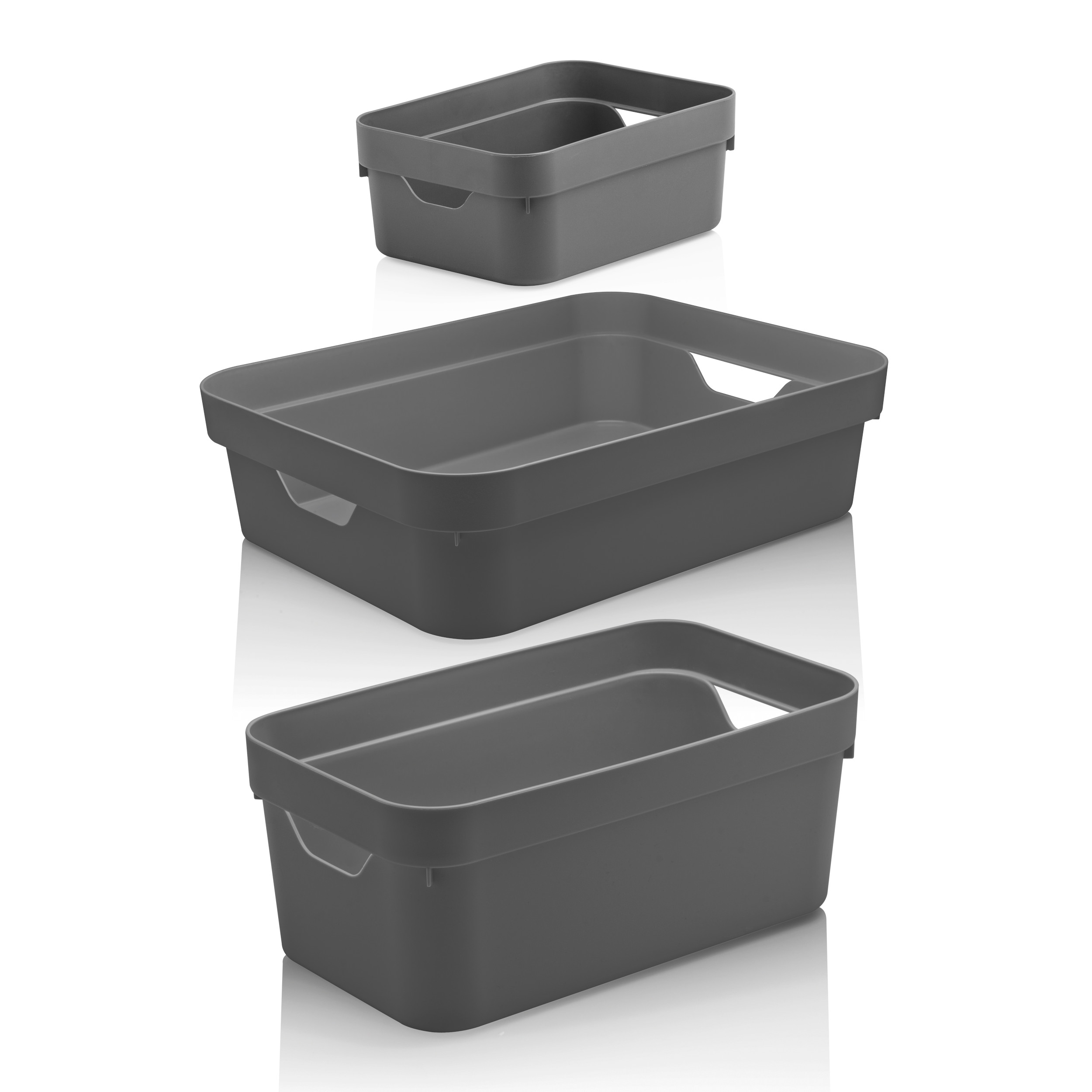 Set Organizadores Herméticos Cube OU Gris