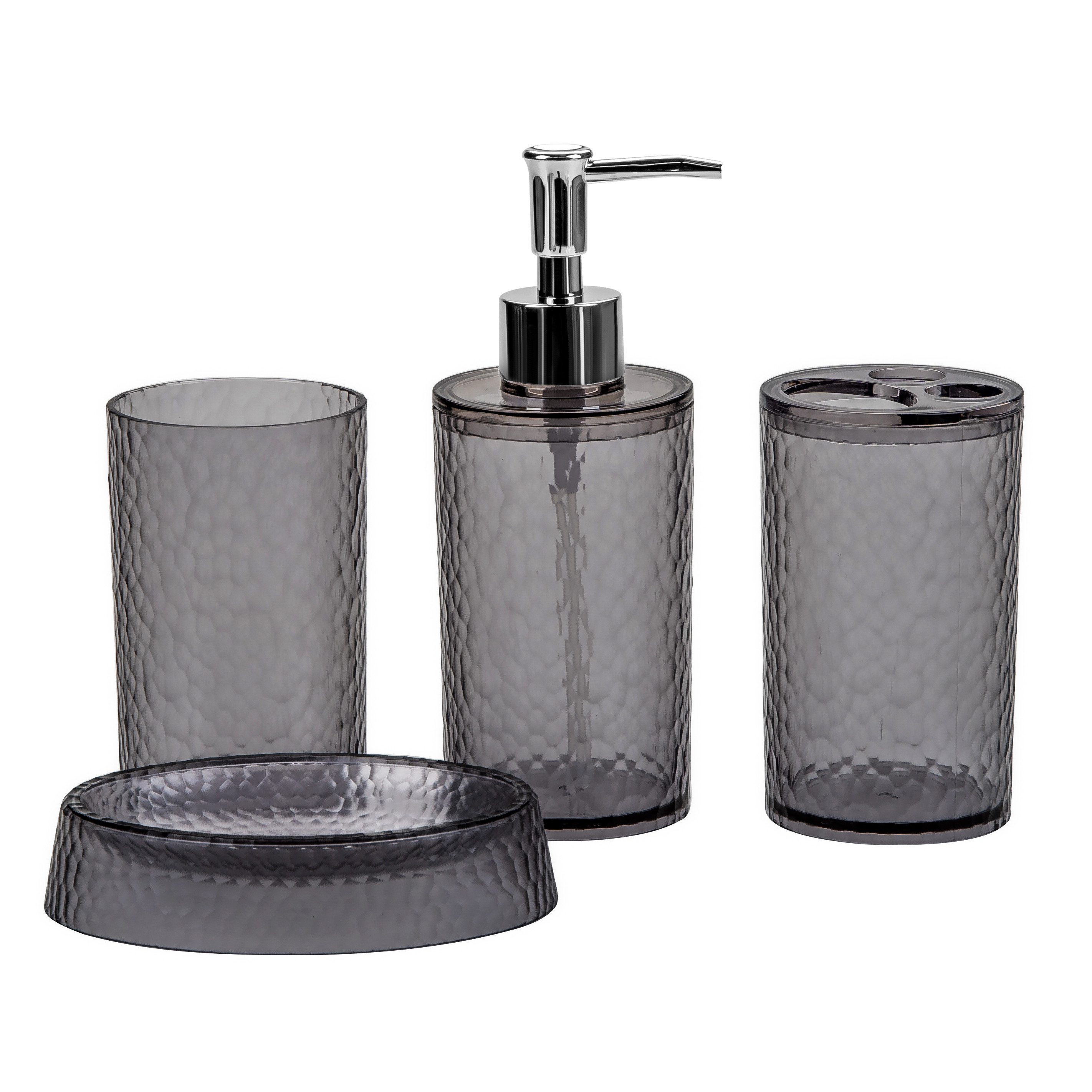 Kit de Baño x 4 Piezas Suka Gris