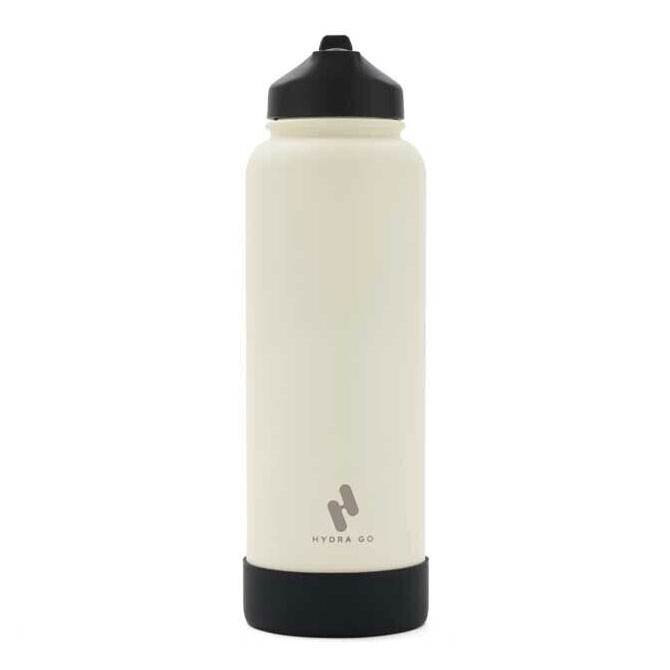 Botella Hydra Go 1200ml Acero Inoxidable Crema