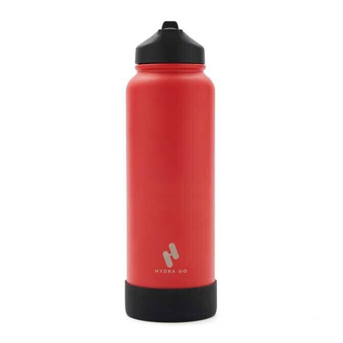 Botella Hydra Go 1000ml Acero Inoxidable Rojo