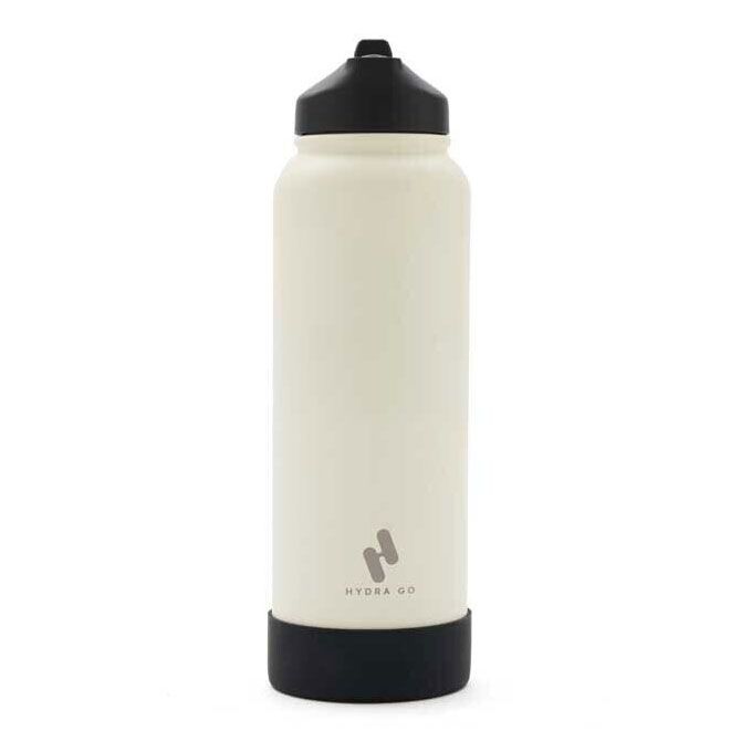 Botella Hydra Go 750ml Acero Inoxidable Blanco