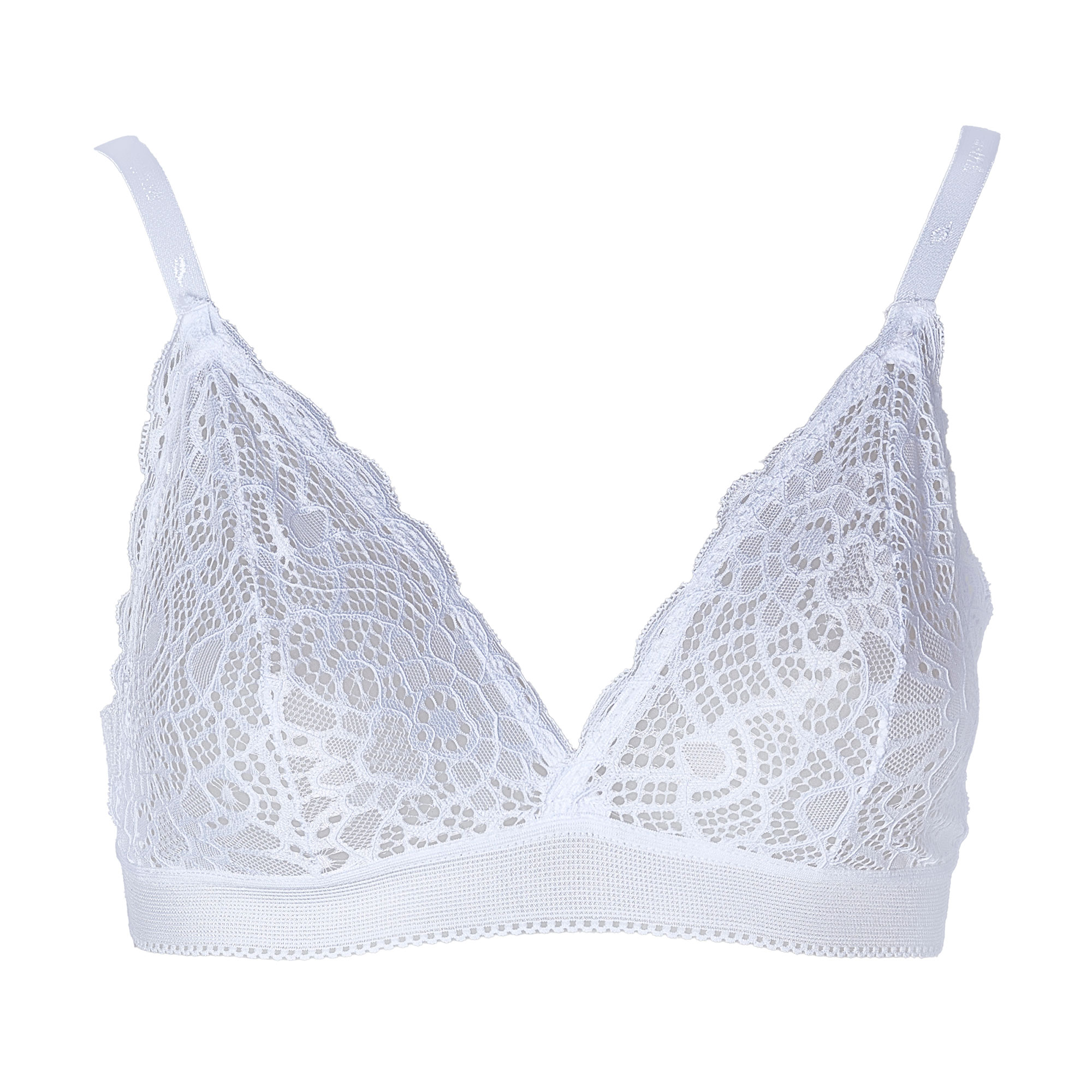 Corpiño Mujer de Encaje Aretha Blanco Talle 90
