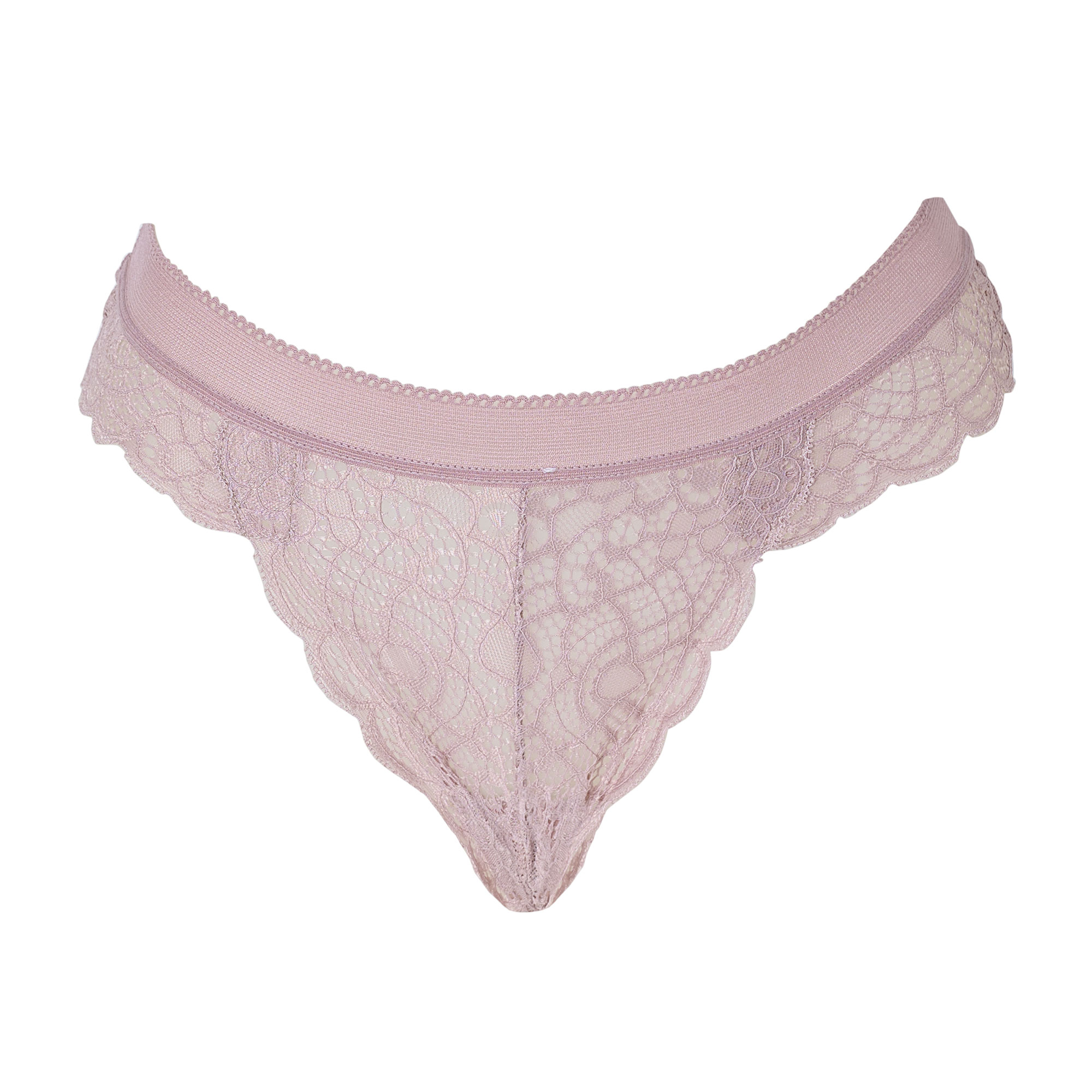 Bombacha Mujer Vedetina de Encaje Aretha Rosa Gold Talle L/XL