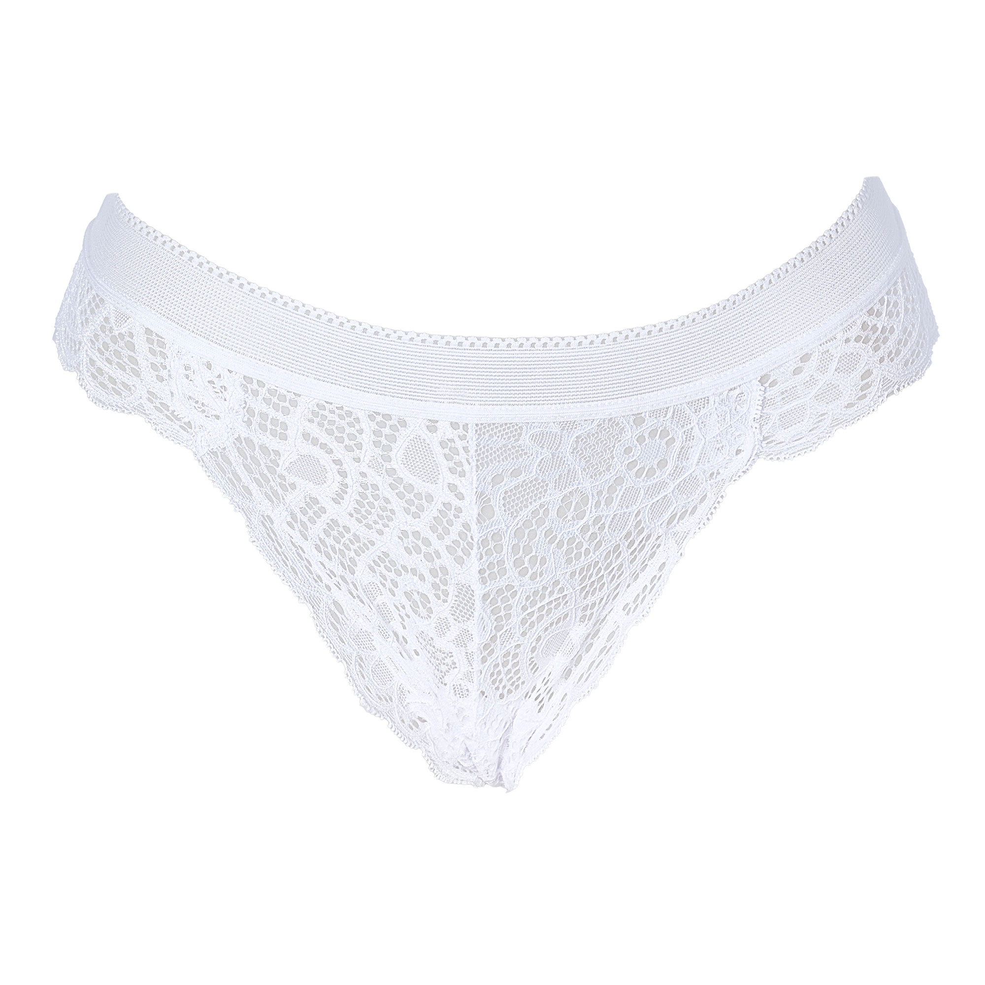 Bombacha Mujer Vedetina de Encaje Aretha Blanca Talle S/M
