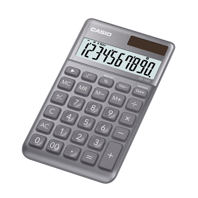 Calculadora Casio NS-10SC-GY Gris