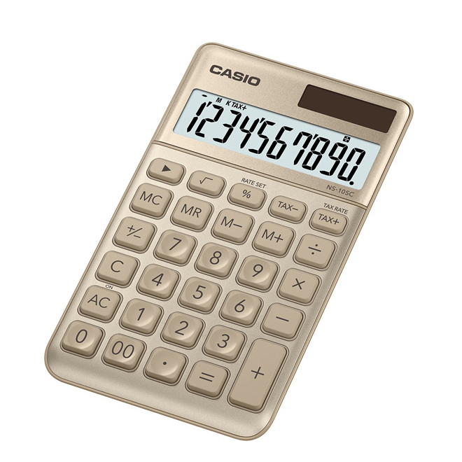 Calculadora Casio NS-10SC-GD Dorado
