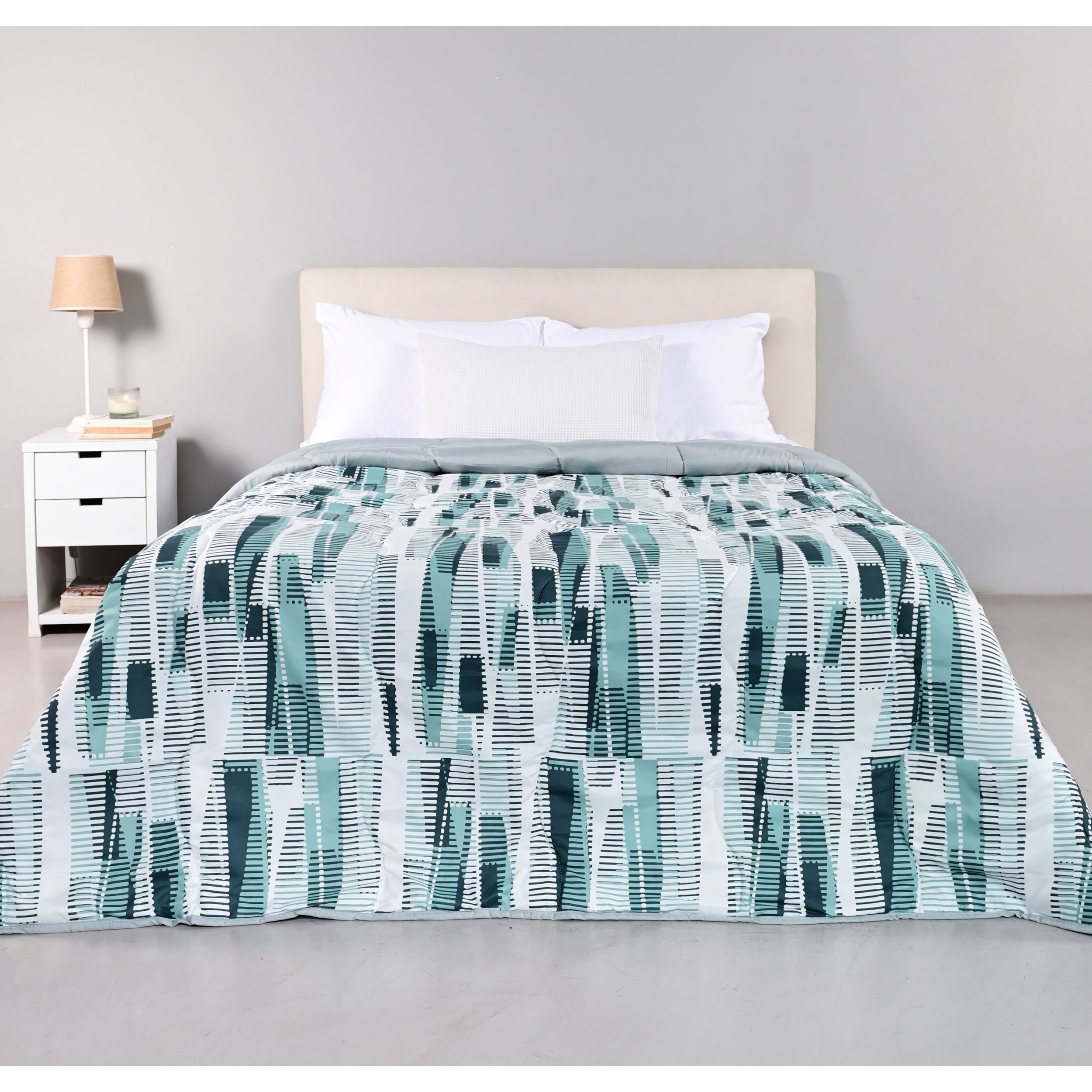 Acolchado Microfibra Delicato Mineral Green 230x260