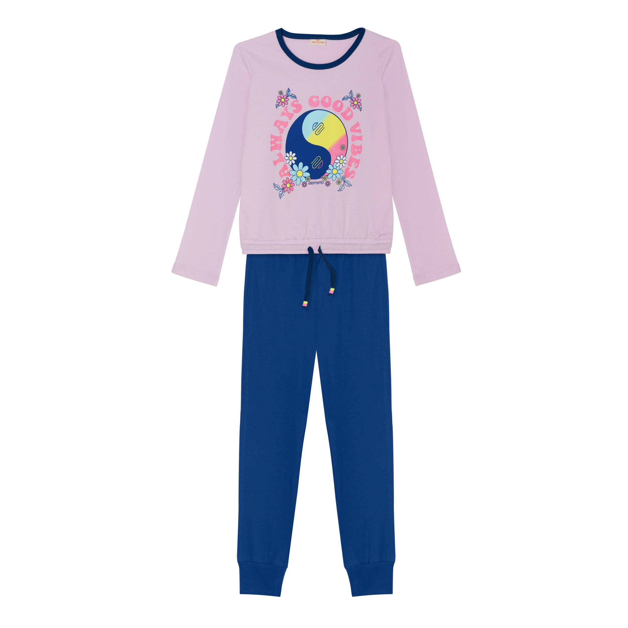 Pijama Niña Elemento Manga Larga Talle 2-8