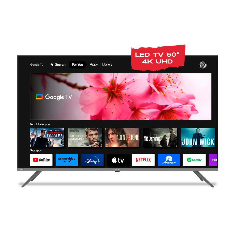 Tv 50" Sharp UHD Google 4T-C50FL6L