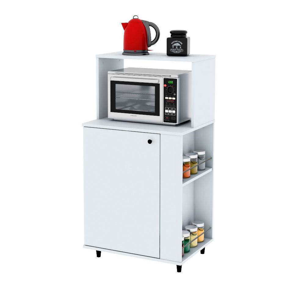 Rack para Microondas Centro Estant KP60BL Blanco