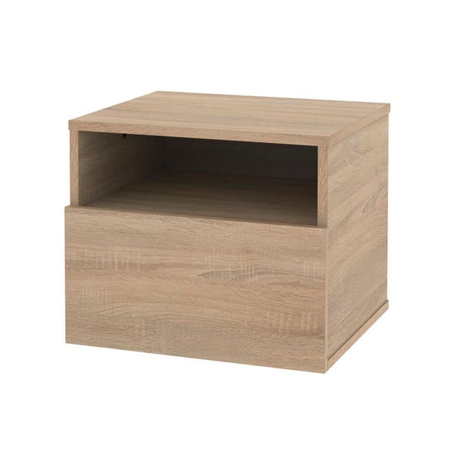 Mesa de Luz Flotante Dielfe 1 Cajón Roble