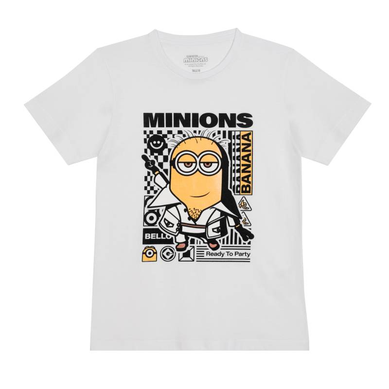 Remera Teen Minions Manga Corta Estampada Talle 10-16