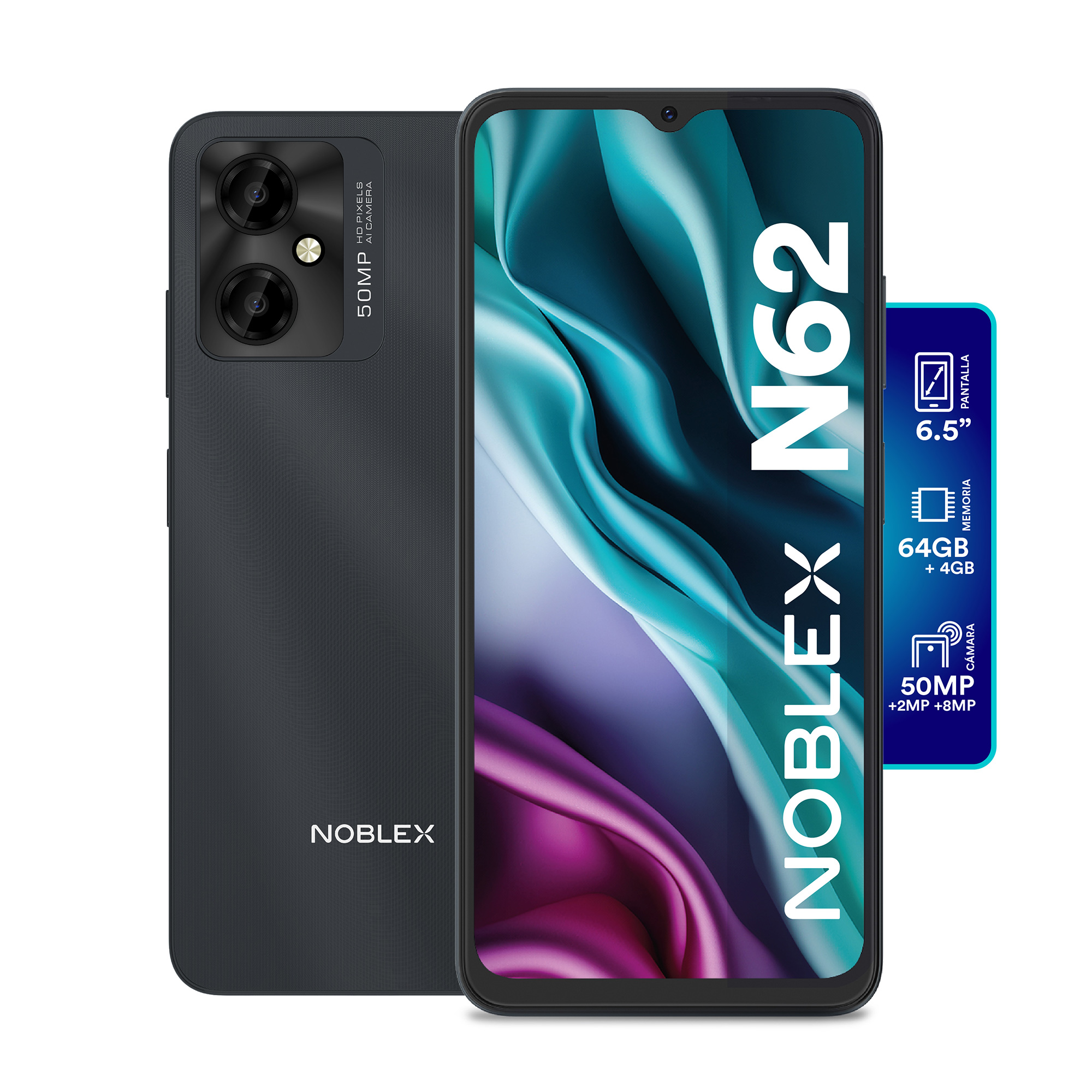 Celular Noblex N62 64GB Negro