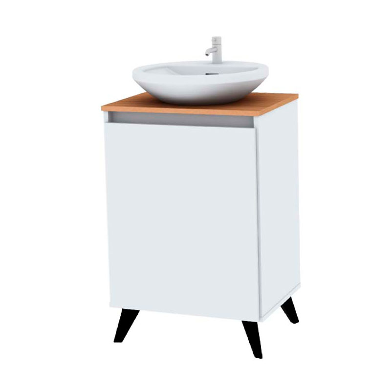 Vanitory Con Patas Centro Estant 74,5 cm Blanco Paraíso