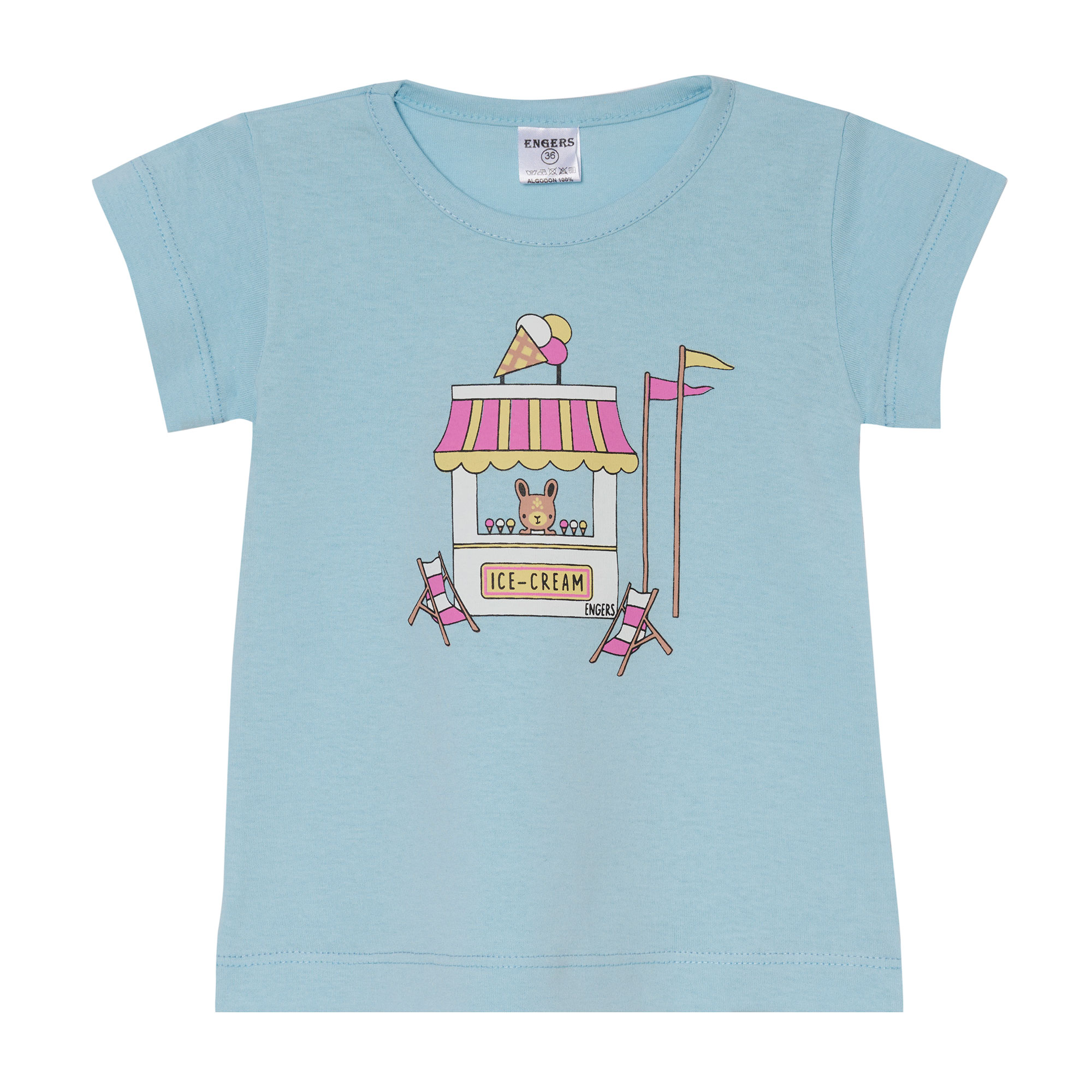 Remera Beba Engers Manga Corta Talle 12-36