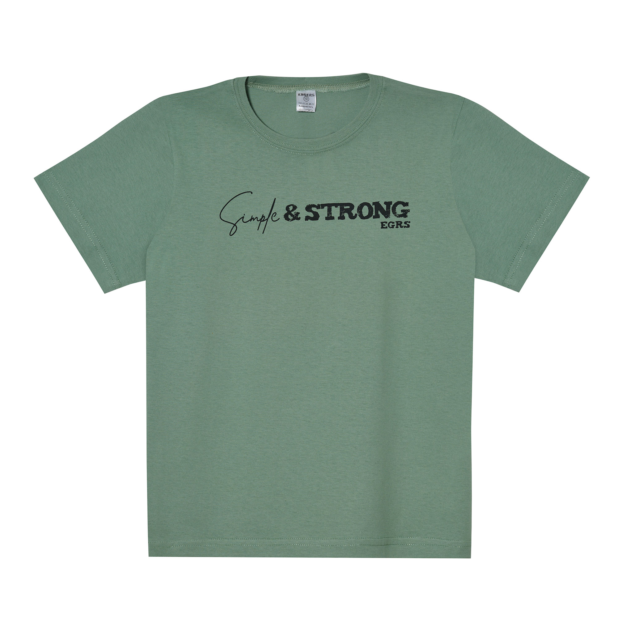 Remera Niño Engers Manga Corta Estampada Talle 4-14