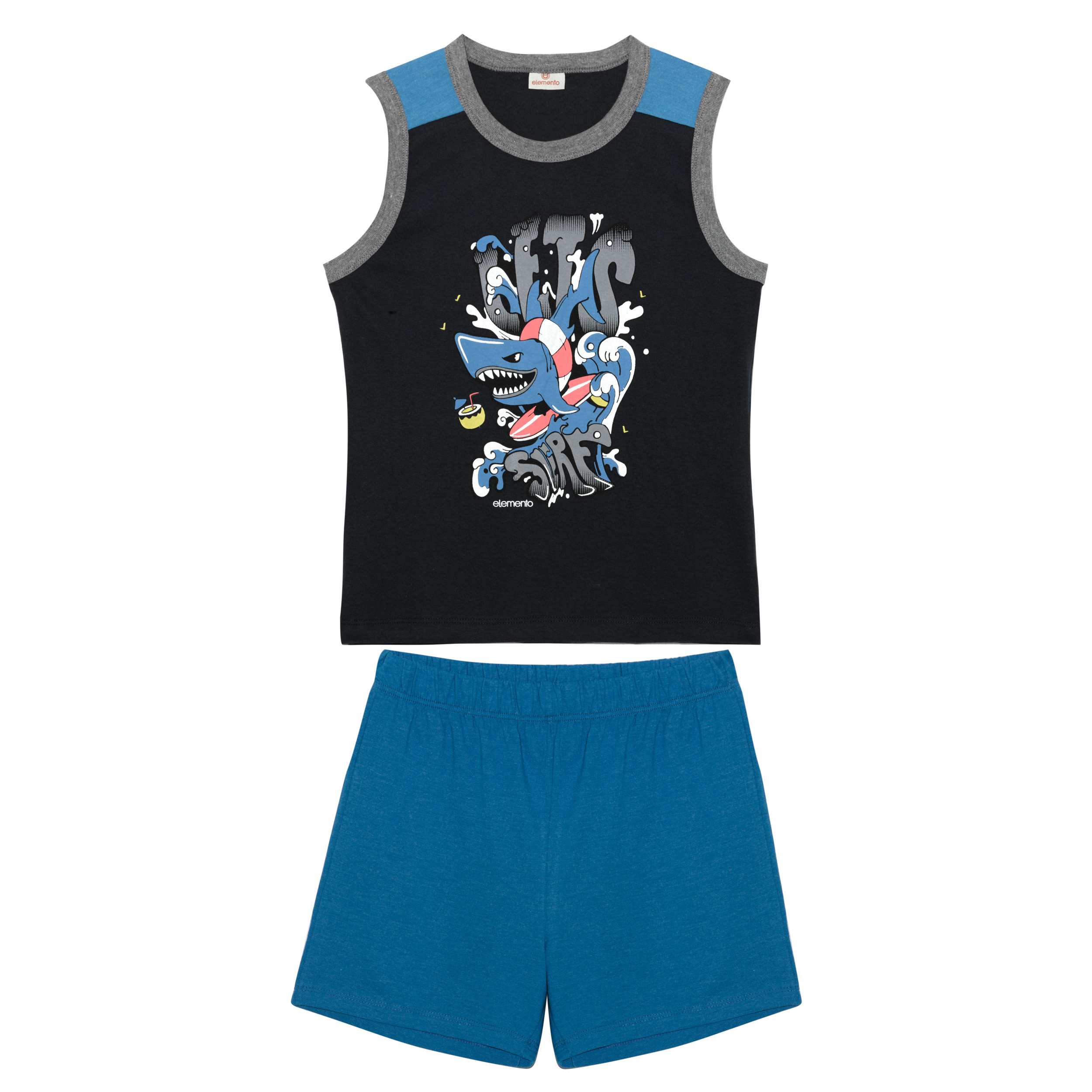 Pijama Niña Elemento sin Mangas con Estampa Talle 4-16