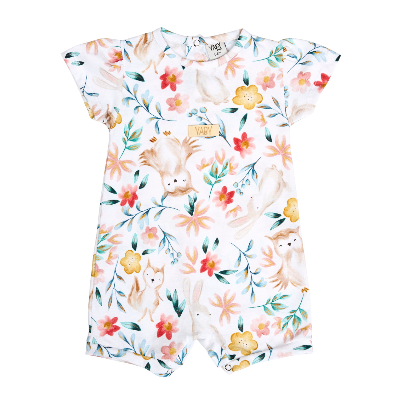 Enterito Beba Yaby Manga Corta Estampado Talle 0-9