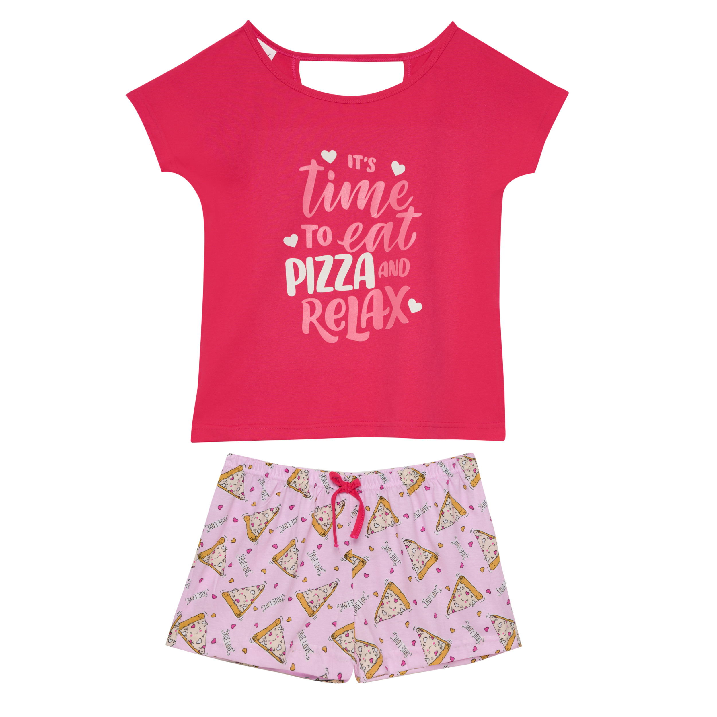 Pijama Mujer Emmy Manga Corta Estampado Talle X-4XL