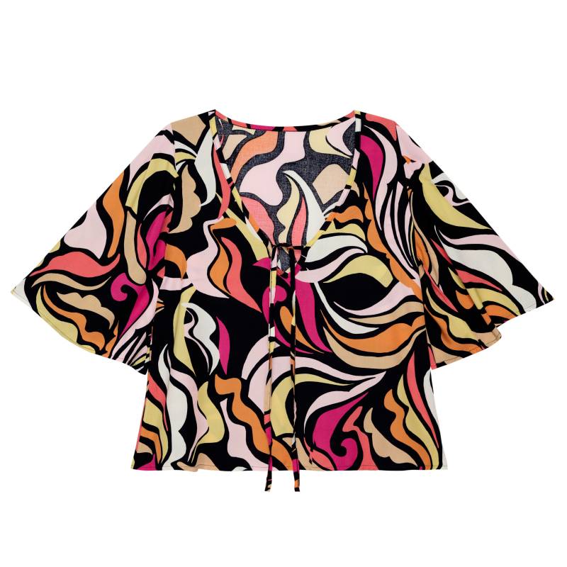 Remera Mujer Nordico con Mangas y Lazo Talle 42-48