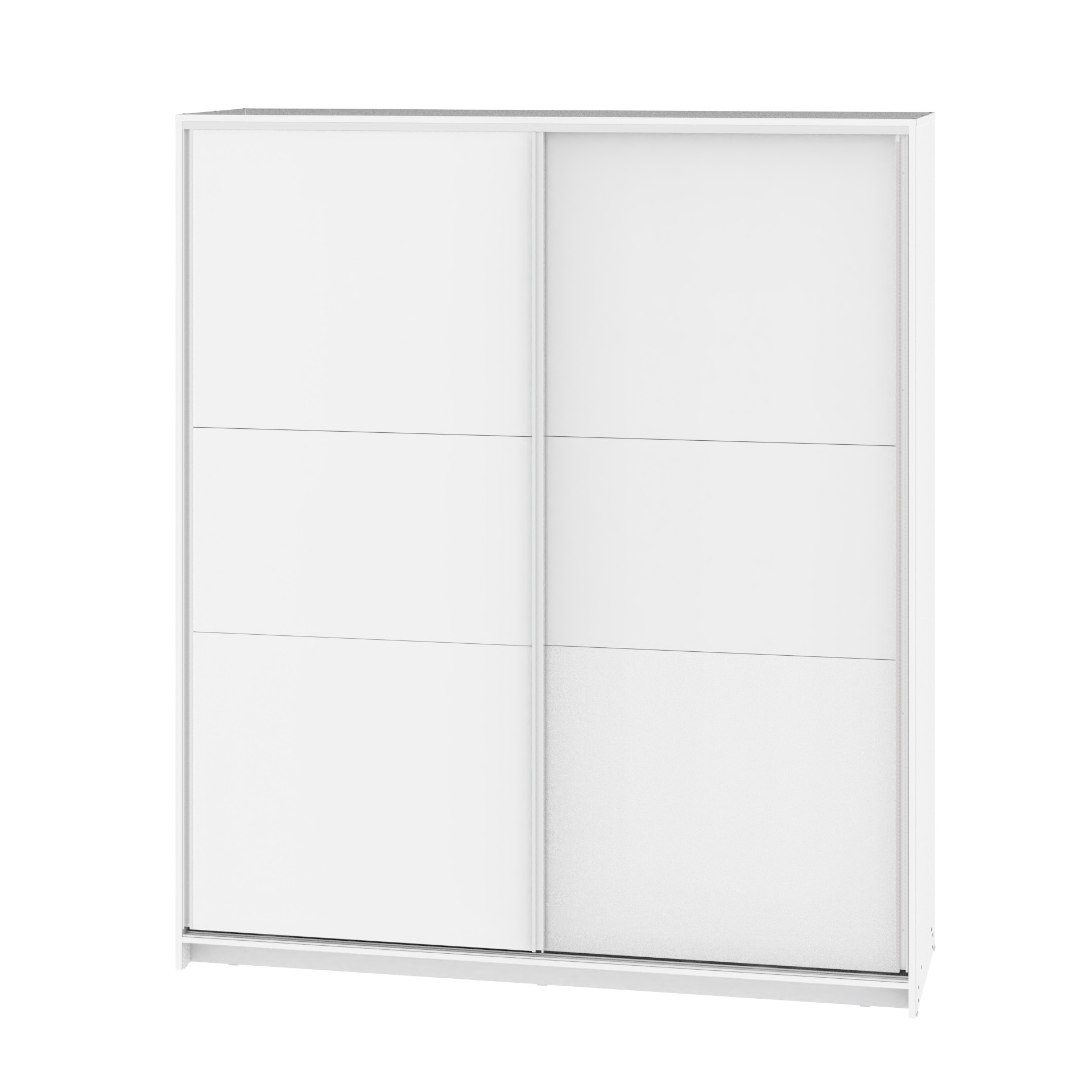 Placard Dielfe 2 Puertas 4 Cajones Blanco PCN190-B
